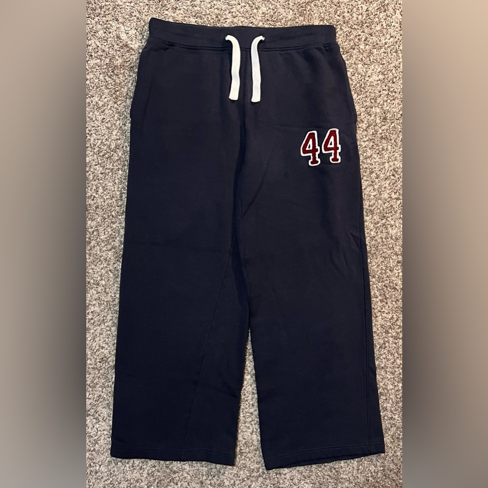 VTG Premier International Varsity Numbers Wide-Leg Blue Sweatpants! Size Medium.